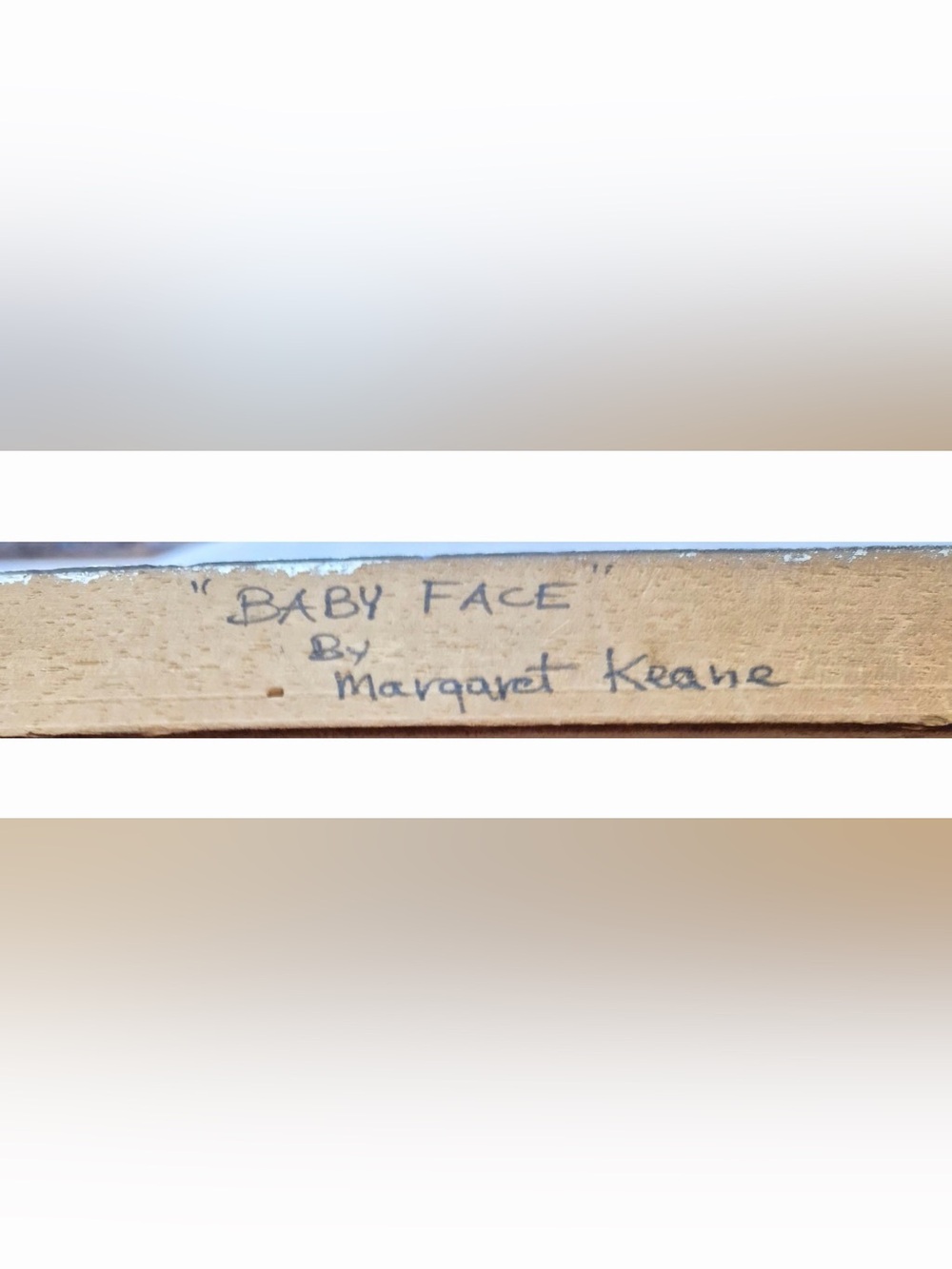 Margaret Keane “baby face” original painting - Picture 3 of 3